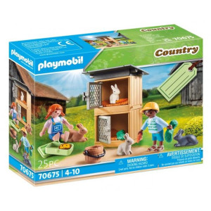 Playmobil 70675 zestaw upominkowy karmienie królików