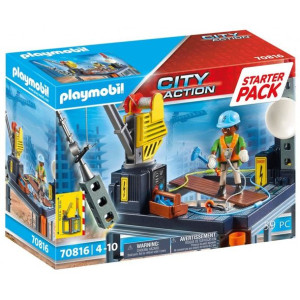 Playmobil 70816 plac budowy z wyciągarką linową
