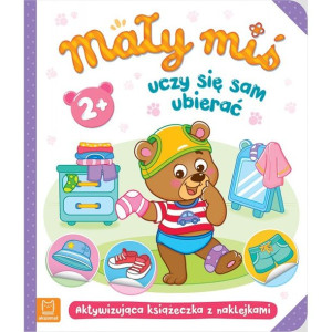 AKSJ 31154 mały miś uczy się sam ubierać