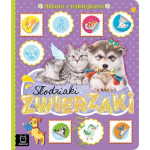AKSJ 31673 słodziaki zwierzaki album z naklejkami