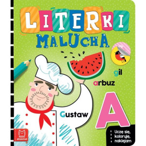 AKSJ 32908 literki malucha. Uczę się, koloruję, naklejam.