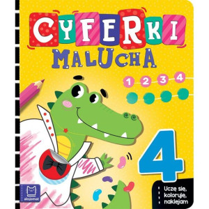 AKSJ 32915 cyferki malucha. Uczę się, koloruje, naklejam.