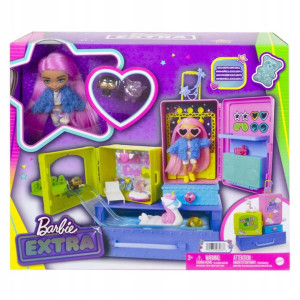 Barbie HDY91 extra mała lalka+zwierzątko
