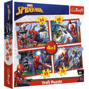 Puzzle Trefl 35 48 54 70 34384 bohaterski Spiderman