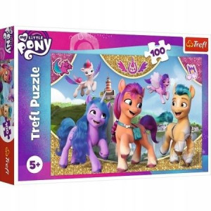 Puzzle Trefl 100 16415 Pony kolorowa przyjaźń