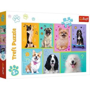 Puzzle Trefl 100 16421 w świecie piesków