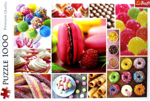 Puzzle Trefl 1000 10469 cukierki kolaż
