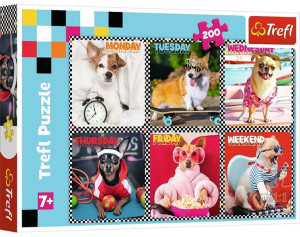 Puzzle Trefl 200 13279 wesołe psy