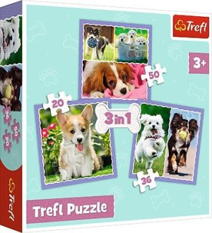 Puzzle Trefl 20/36/50 34854 Pieski