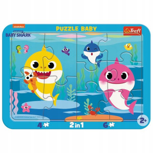 Puzzle Trefl 80027 ramka baby shark