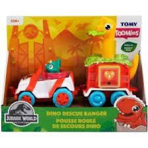 Tomy E73253 Jeep Z Dino Z Przyczepą