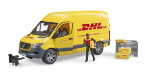 Bruder 02671 MB sprinter DHL z figurką kuriera