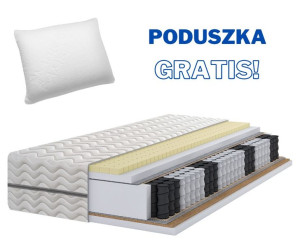 Materac Pocket 7 stref Lateks Kokos H3/H4  80x195 cm