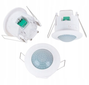 Czujnik Ruchu Sufitowy Do Wbudowania Led Pir 360