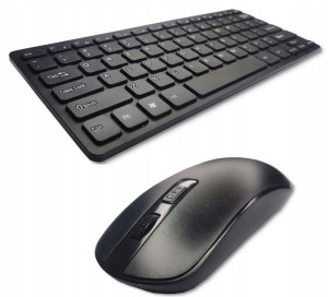 Klawiatura I Mysz-ka Bezprzewodowa Slim Cicha Imac