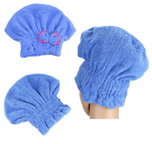 Ręcznik Czepek Turban Do Suszenia Głowy Włosów