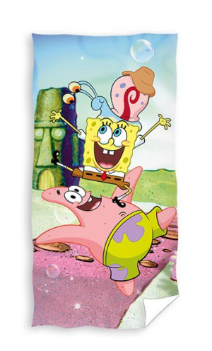 Ręcznik bawełna 140x70cm SpongeBob Patryk