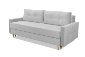Jasna szara Kanapa ALTA skandynawska sofa wersalka rozkładana