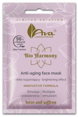 Maseczka do twarzy anti-aging Efekt rozjaśnienia 7 ml - Ava Bio Harmony