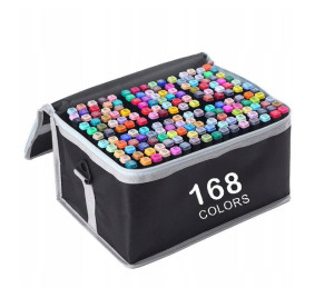 Markery Alkoholowe Touchpro Zestaw 168zt + Torba