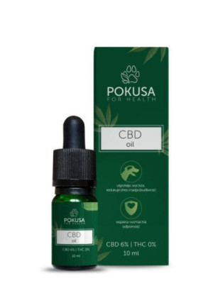 Pokusa Cbd Oil 6% 10ml Olejek Dla Psa