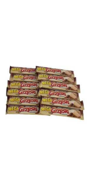 GRZEŚKI MEGA wafelek kakaowy bez polewy 34g -12szt