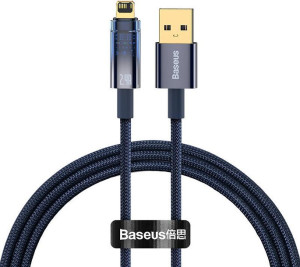 Kabel Baseus Explorer USB - Lightning 2.4A 1m (niebieski)