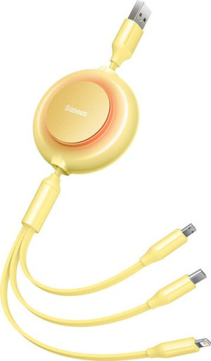 Kabel Baseus Bright Mirror 2 3w1 USB-A - microUSB + Lightning + USB-C 3.5A