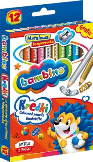 Kredki Bambino 12kol/150 Opr+temp 00249