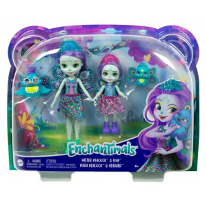 Mattel Hcf79/hcf83 Ench Patter & Piera Peacock