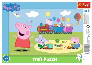 Puzzle Trefl 15 Ramka 31406 Peppa