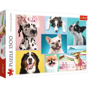 Puzzle Trefl 1500 26186 Słodkie Pieski