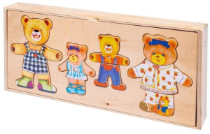 Smily Układanka Drewniana 4 Misie 35941