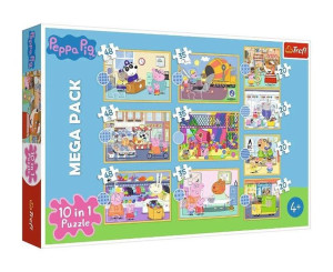 Puzzle Trefl 10w1 90383 Świnka Peppa