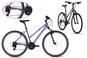 ROWER CROSS 28 KELLYS CLEA 10 grey pink rama M(19)