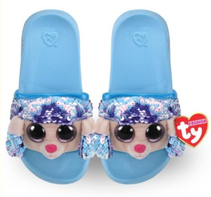 ty 95665 cekinowe kapcie pudel rainbow L (36-38)