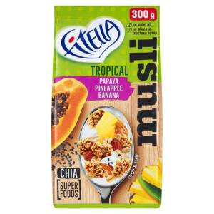 Musli Fitella Tropikalne Papaja,ananas I Banan 300g