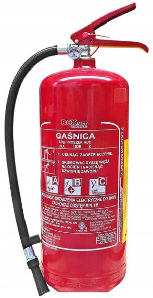Gaśnica Ppoż Proszkowa 6kg Abc Gaśnice Przemysłowa