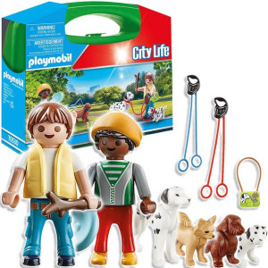 Playmobil Skrzyneczka Spacer z Psami Zestaw Opiekun Psów Figurka Akcesoria