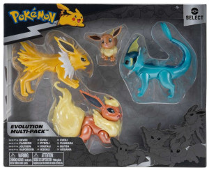 Pokemon Zestaw 4 figurek Eevee, Flareon, Jolteon, Vaporeon