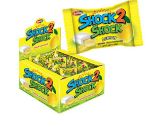 Shock 2 Kwaśne Gumy Do Żucia O Smaku Cytrynowym