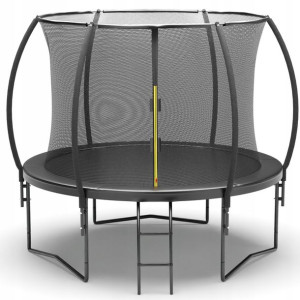 Mocna Trampolina Ogrodowa 252cm Z Siatką +drabinka