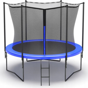 Mocna Trampolina Ogrodowa 312cm Siatka Drabinka Xl