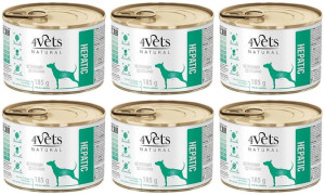 4Vets Natural Dog Hepatic 6 x 185 g