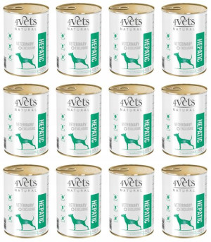 4Vets Natural Dog Hepatic 12 x 400 g
