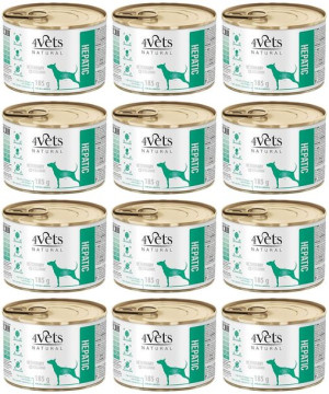 4Vets Natural Dog Hepatic 12 x 185 g