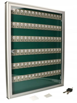 Szafka Na Klucze Alubox Srebrna 96kl 40x690x555mm