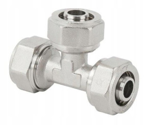 Trójnik Pex 25 X 25 X 25mm Alupex Skręcany Skrętny