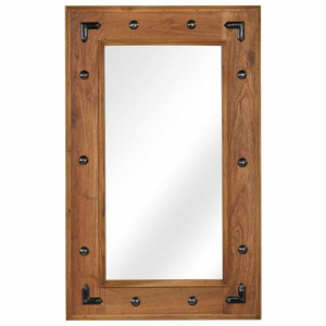 Lustro z ramą z litego drewna akacjowego, 50 x 80 cm