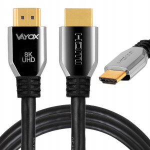 Kabel Hdmi 2.1 Premium 8k 60hz 4k Uhd Vayox 3m